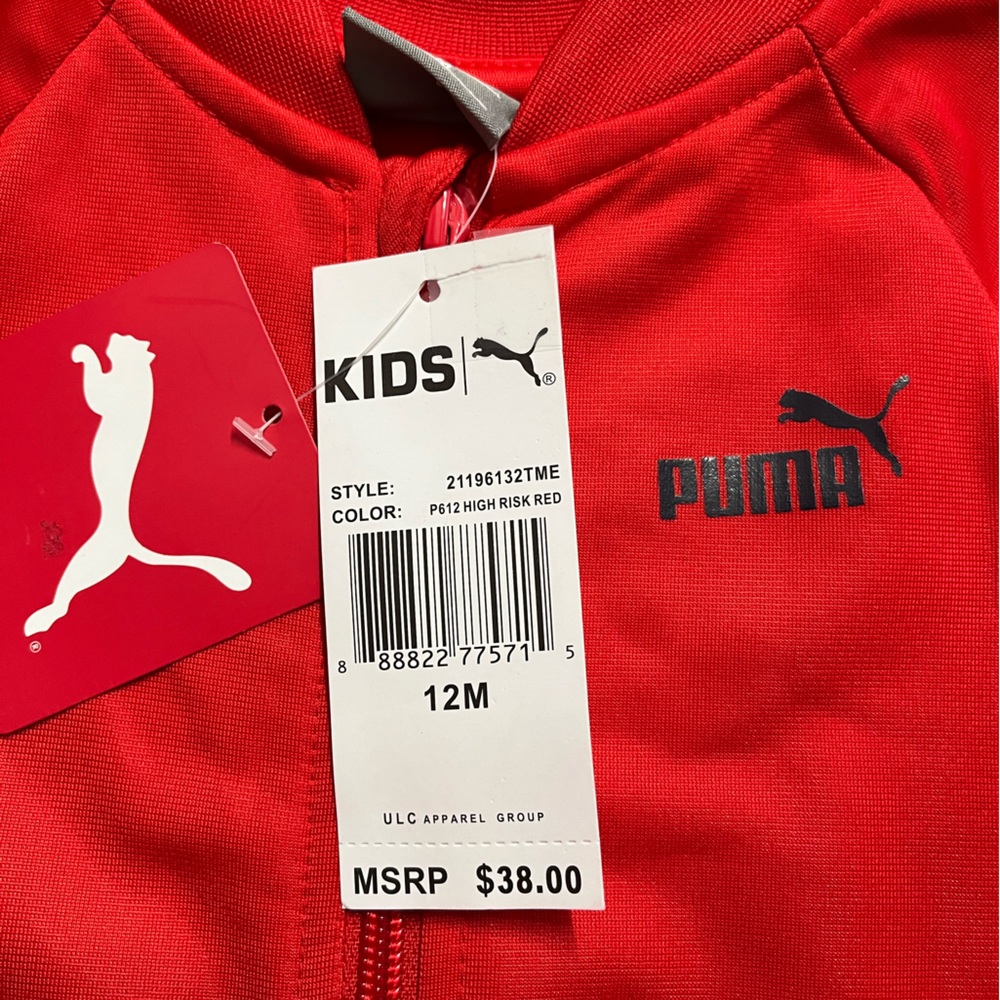 NWT Puma full zip jumpsuit